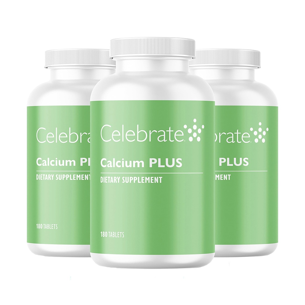 Celebrate Vitamine Calcium Plus – 600mg Calcium Citrat, 600 IU Vitamin D3 & 50mg Magnesium für Post-Bariatric Surgery - Gluten-Free & Sugar-Free - 540 Non-Chewable Tabletten