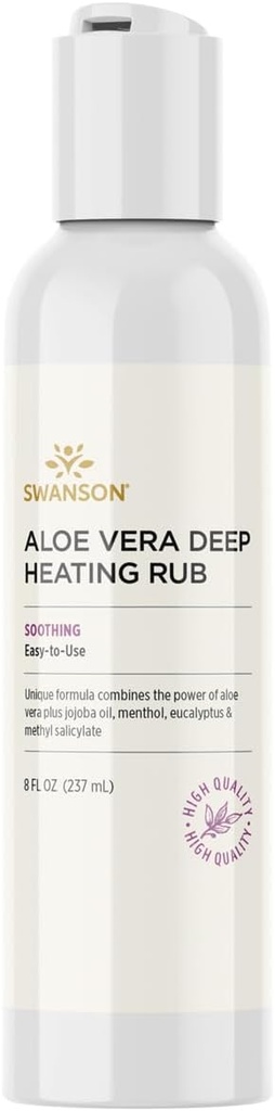 Swanson Aloe Vera Deep Heizung Rub 8 fl Ounce (237 ml) Gel