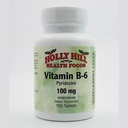Holly Hill Health Foods, Vitamin B6, 100 Tabletten