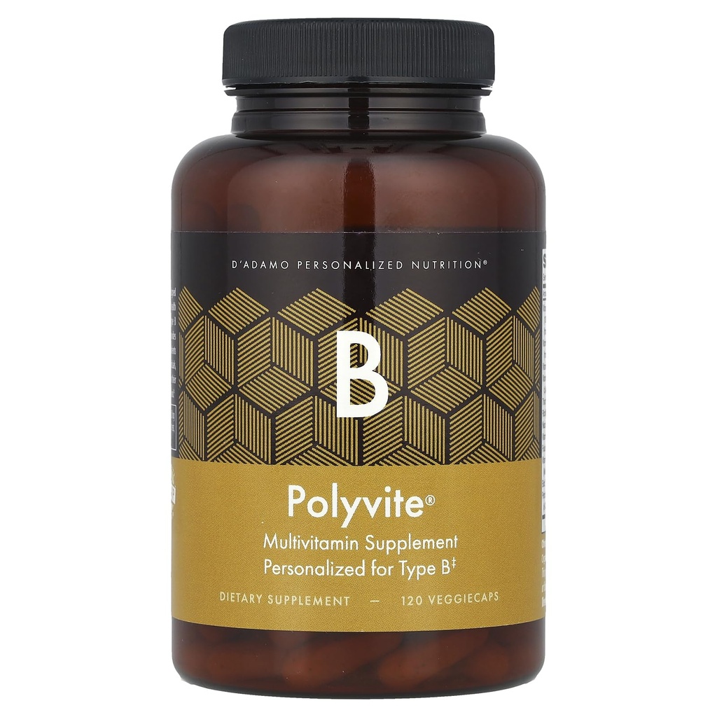D'Adamo Nutrition personnalisée - Polyvite B 120 vcaps