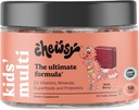 Chewsy Kids’ Multivitamin, Delicious Candy-Style Daily Vitamin Chews + Probiotics + Superfoods, Wild Berry Flavor Chewable Fruity Supplement Chews, Individuell Wrapped, Einfach zu genießen, 30-Tage-Versorgung
