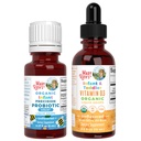 MaryRuth Organics Probiotiques de précision pour nourrissons Coli et Vitamine D3 gouttes.