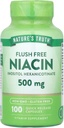 Nature's Truth Flush Free Niacin 500 mg 100 Caps, 100 Count