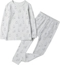 Owlivia 100% Bio Baumwolle Baby Langarm Pajama Sets, Kleinkind Boy Girl 2-Piece Schlafbekleidung