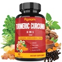 Kurkuma Extrakt Kapseln - 90 Zähler 3 Monat Versorgung - Blended Ashwagandha, Moringa, Ginger & More - Immunität, Joint, Digestive & Wellness Support