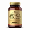 Solgar Vitamine E 268 mg (400 UI) - 100 softgels - Vitamine E d-Alpha d-Tocophérol - Sans gluten, sans produits laitiers - 100 portions