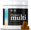 Embark Dog Multibenefit – All-in-1, Ergänzungen für Hunde – Glucosamin, Chondroitin, Joint Support – Haut, Mantel, Gehirn und Immune Health – Vet-Formuliert und All-Natural – 90 Weiche Kauen