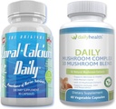 Tägliche Gesundheit - Korallen Kalzium Täglich & 10 Pilzmischung Complex Combo (1 Monat Versorgung)