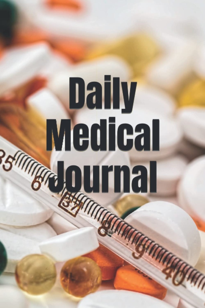 Daily Medical Journal pour lister les médicaments, les vitamines, les suppléments et les traces de la pression artérielle lectures Livre de bord quotidien pour les soignants et les patients