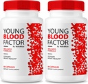 NutraRize (2 Pack) Young Blood Factor Capsules - Official Blood Vessel Cleaner Formula, All Natural Supplement to Maintain Healthy Stable Levels, YoungBloodFactor Support Pills Reviews (120 Capsules)