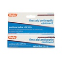 Rugby First Aid Antiseptic Ointment, Povidone Iodine USP 10% Topical Solution, hilft, Infektion in Minor Cuts, Scrapes und Burns zu verhindern - 1 Oz.
