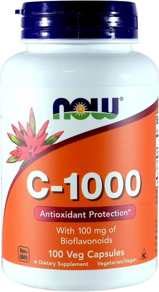 JETZT C-1000, mit 100 mg Bioflavonoiden, 100 Kapseln (Pack von 2)