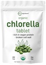 Organische Chlorella Tabletten, 500mg pro Tablet, 720 Tabs (360 Gramm), 4 Monate Versorgung, Gebrochene Zellwand, Reich an Vegan Protein & Vitamine, kein Füllstoff, keine Additive & Nicht-GMO | Pure Green Algae Superfood