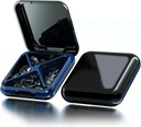 Petite boîte à pilules Étanche à l'eau Cas de pilules Portable Daily Pill Container Pill Holder for Purse 4 Compartiments Pocket Compact Medicine Organizer for Vitamine,Pish Oils,Supplements,Medification