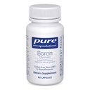 Encapsulations pures Boron (Glycinate) : Supplément pour équilibre hormonal, force osseuse et santé, tissus conjonctifs et métabolisme des nutriments*