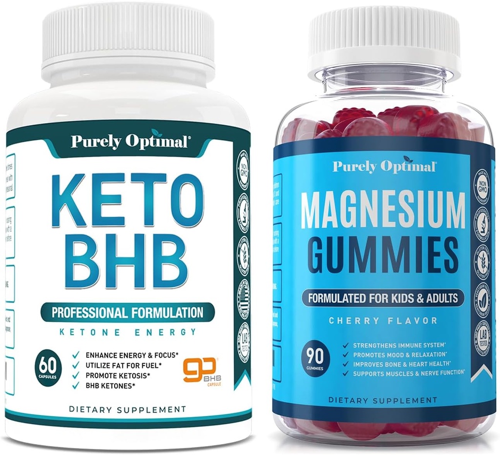 Rein optimaler Keto BHB + Magnesiumgummis