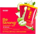 BeMe Vitamin B12 Liquid Shot, BeStrong - Vitamin B 12 Trinkbare flüssige Ergänzung unterstützt Energie-Boost, Fokus, & Konzentration - Guarana, Taurine, & Collagen Ergänzungen fördern Erholung (30 Sachets)