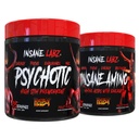 Insane Labz Hellboy Bundle, psychotique Hellboy pré-entraînement et Insane Amino BCAA, augmenter la masse musculaire, la force, le focus et le temps de récupération, punch fruit