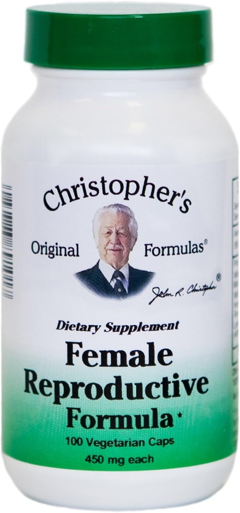 Christopher's Original Formeln Weibliche Reproduktion Formel – 100 Vegetarische Kapseln – Kräutermischung für Frauen
