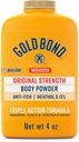 Gold Bond Medicated Original Strength Body Powder, 4 Unzen, Talc-Free, Anti-Itch, Absorbiert & Cools