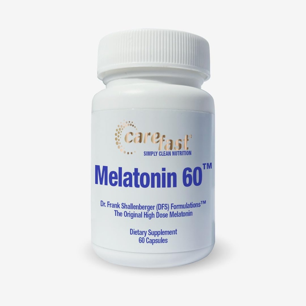 Mélatonine pure 60mg.60Gélules à haute dose faciles à avaler.