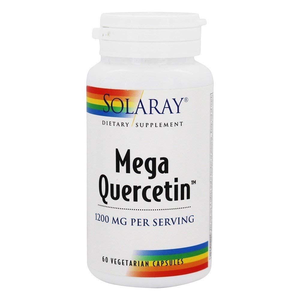 Solaray Mega Quercetin, Gesunde Sinus & Immununterstützung & AMPK-Aktivator, Rutin, Hesperidin & Bromelain, 60 VegCaps