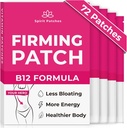 Firming B12 Patches (Pack mit 72) - 100% natürlicher Vitamin-Patch für Damen, Energie & Körper-Unterstützung, selbstklebende transparente Aufkleber - Erweiterte Formel