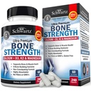 BioSchwartz Bone Strength Supplement - Gentle Non-Constipating Bone Health Supplement für Damen und Herren mit 9-in-1 Complex mit Calcium Magnesium Zink D3 K2 &amp; Mehr - 3. Partei getestet - 2 Monate