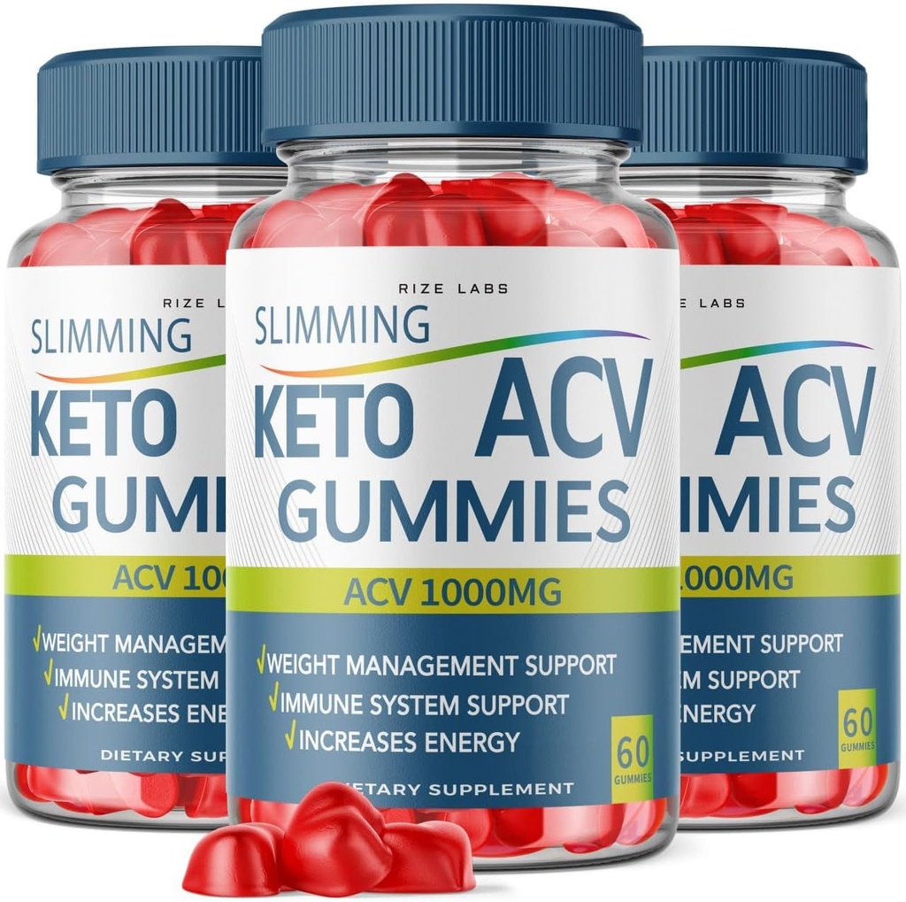 rize labs - Slimming Keto ACV Gummis für Fortgeschrittene Weight Loss, Slimming Keto Gummis mit Apfelessig, Beilage hilft bei der Reduzierung von Belly Fat (180 Gummis)
