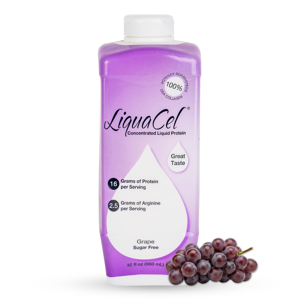 Global Health Products LiquaCel Liquid Protein 32 Unzen Getreide