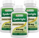 Best Naturals Eyebright 470 mg 180 Kapseln (180 Count (Pack von 3))