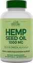 COUNTRY FARMS Hanf Seed Oil 1000mg, Rich in Omega, ALA und GLA, Immununterstützung, 90 Count