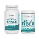 Reignite Wellness von JJ Virgin Vanilla Paleo-Inspired All-in-One Shake und Extra Fiber Powder Supplement