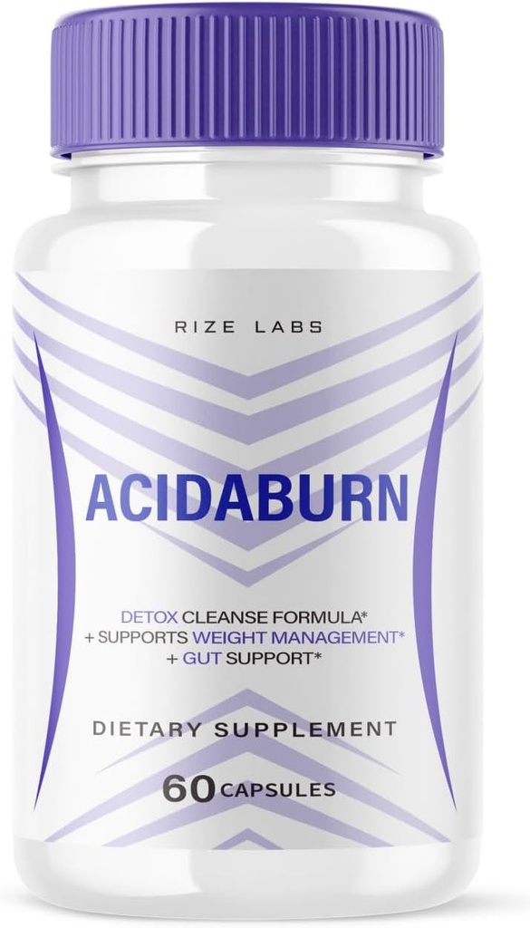 rize labs Acidaburn Kapseln, Erweiterte Pille für gesunde Gewichtsverlust, Active Lifestyle für ein besseres Leben, maximale Stärke Formel (60 Kapseln)