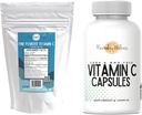 Bundle | Fine Powder Vitamin C, 454 Servierungen und Vitamin C Kapseln, 200 Kapseln