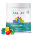 One Sol Pre-Workout für Frauen, Enhanced Pump & Focus, No Jitters or Crash, Natural Ingredients, 100% Vegan, Gluten Free & Soy Free, (Gummy Bear)