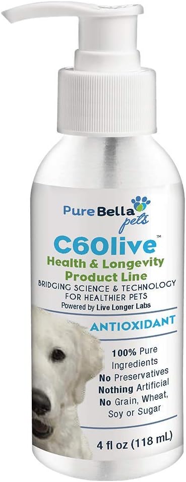 Pure Bella Tiere C60 Antioxidant für große Zucht Hunde 4oz