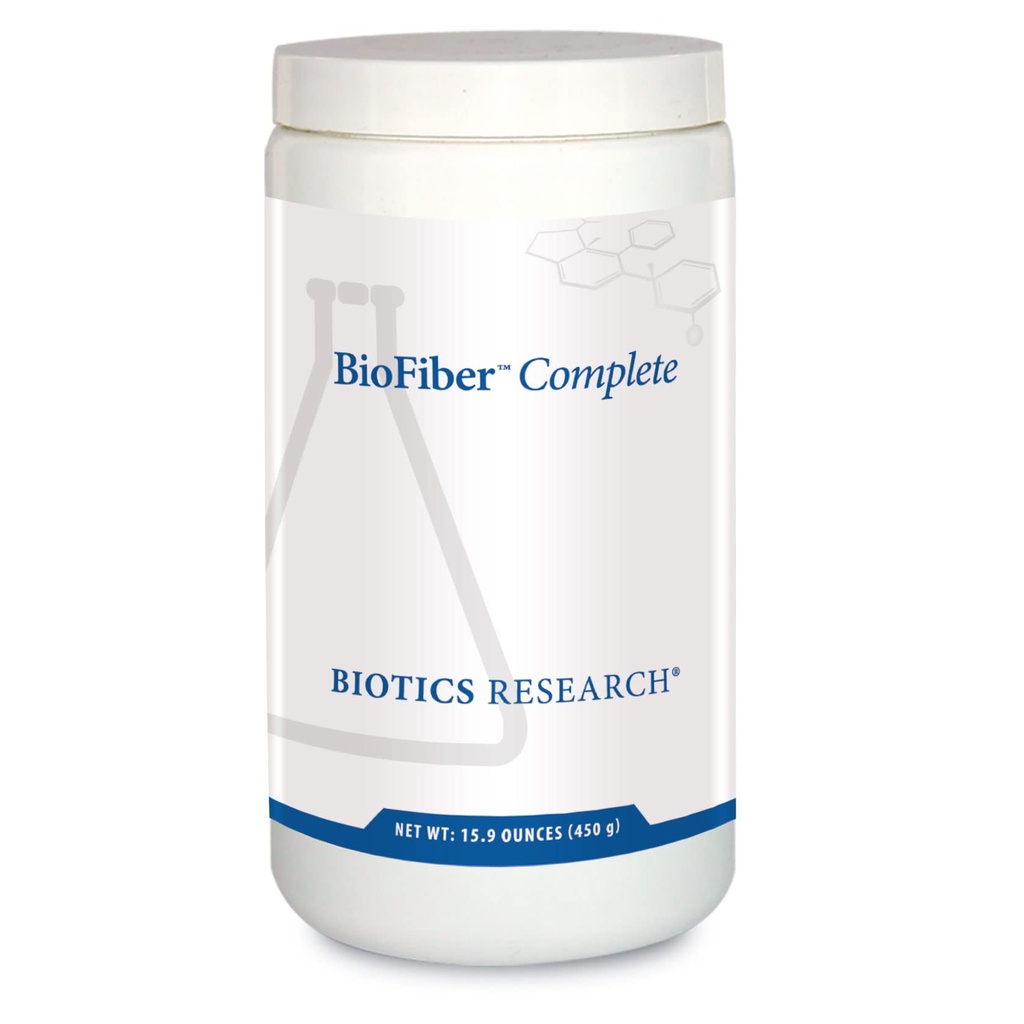 Biotics Research BioFiber Complete - 10 Ganze Lebensmittelfasern (Organic & Non-GMO), 5g Fiber Per Serving, Easy-to-Mix Powder, Prebiotic Gut Support 15.9 Oz