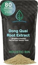 Extrait de poudre de dong quai de bin Holistic – Angelica Sinensis sauvage – Herbe de ginseng féminine pour les femmes Santé et thé – Extrait pour l'absorption améliorée – Grogné au Japon – 80 grammes