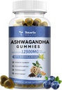 Totaria Sugar Free Ashwagandha Filled Gummies w/Vitamin D3, Magnesium Glycinate, Rhodiola, Ultra Strength Ashwa Root Supplements für Damen & Wen, für Entspannung, Energie, Cortisol Gummies