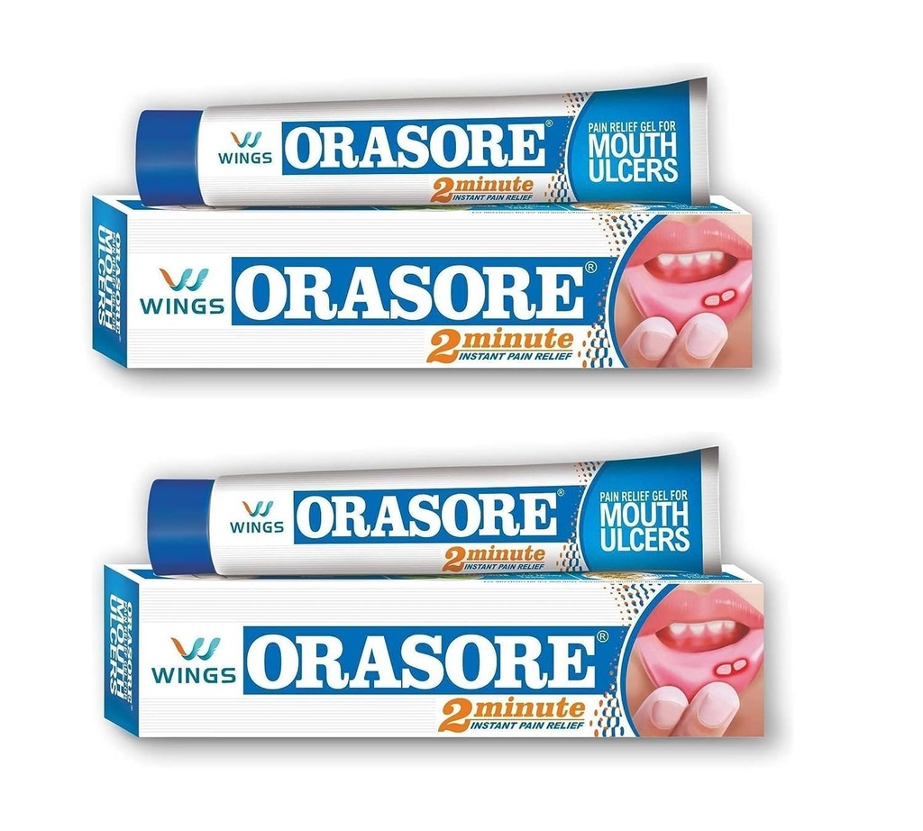 (Pack de 2) Gel de Relief d'Ulcer d'Orasore (12gm chacun) - par pharmacie