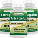Best Naturals Astragalus Kapsel, 1000 mg, 120 Count (Pack von 3)