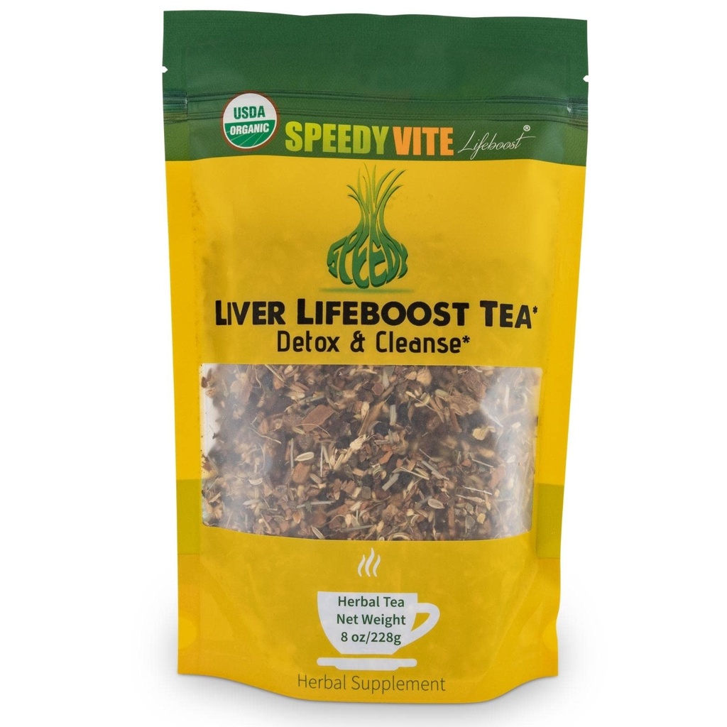 Liver Detox Tee von SpeedyVite | Organic | Cleanses, unterstützt Liver, Gallbladder Gesundheit mit Dandelion Root, Dandelion Leaf, Fennel, PAU d' Arco bark, Sassafras, Ginger