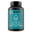 Vegan Omega 3 Algae DHA 410mg | Kein Fisch Nachgeschmack | Herz Gehirn | Schizochytrium sp DHA EPA 60ct