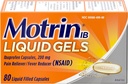 Motrin IB 200mg Ibuprofen Liquid Gel Pain Reliever/Fever Reducer für Aches & Pain, 80 ct