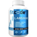 fitcode Pure Extra Strength L-Arginin HCl 1500mg, Nitric Oxid Ergänzung für Vascularity, Pumpen, Endurance, Leistung, Muskelwachstum, Energie, Leistungsstarke N.O. Muskel-Pumpenkapseln (50 Portionen)