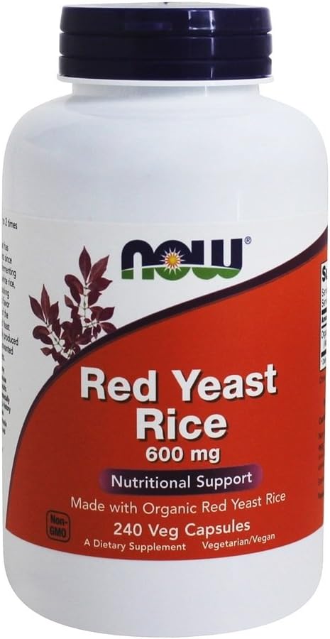 Rote Hefe Reis 600 mg, 240 Vcaps, JETZT Lebensmittel