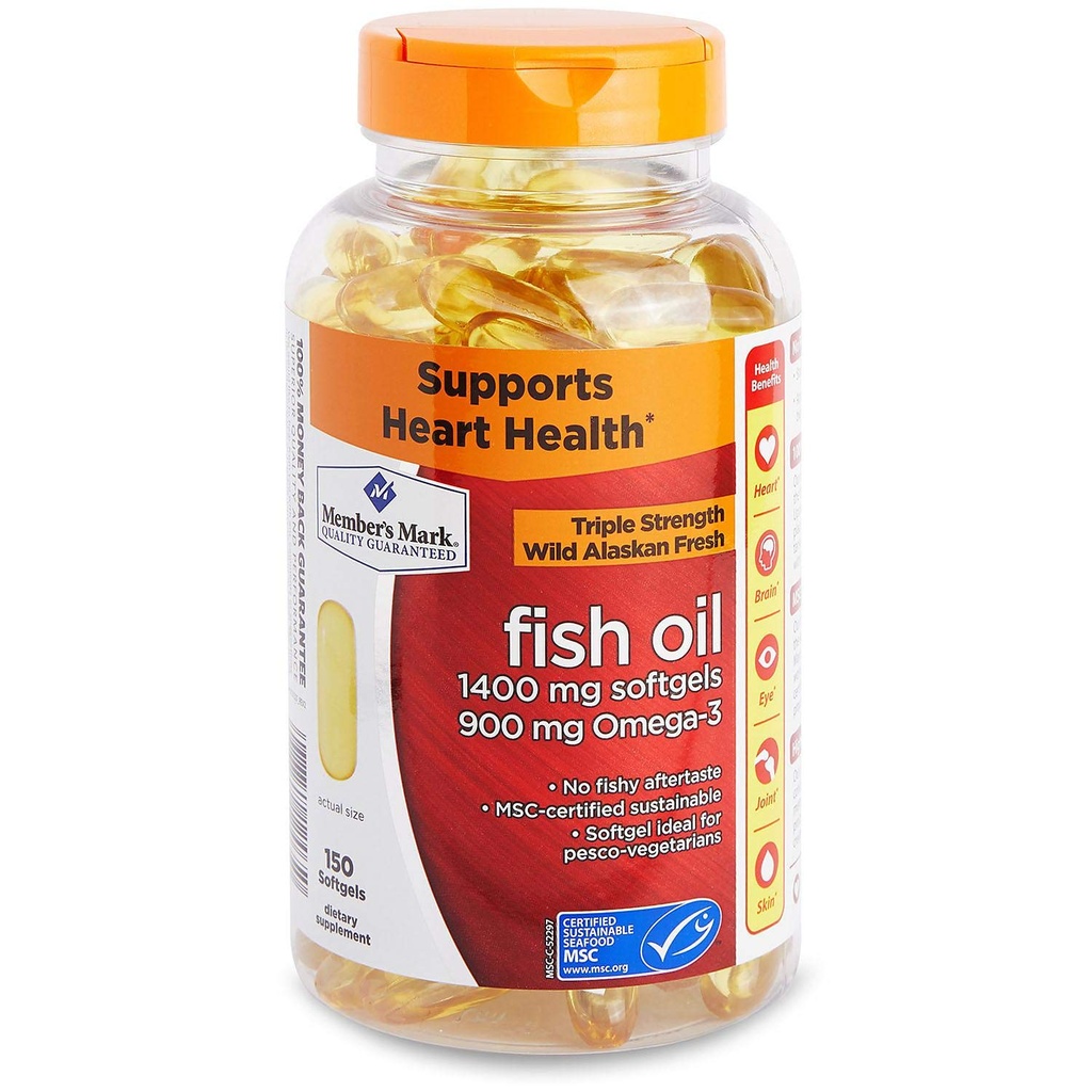 Mark - Omega 3, Fischöl 1400 mg (900 mg EPA/DHA), Enteric Coated, 150 Softgels