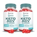 Justified Laboratories (2 Pack Keto Genesis Keto ACV Gummies Formel 1000MG Keto Genesis Keto Gummies Apfelessig mit Granatapfelfettsaft Pulver B12 Vegan Non GMO 120 Gummys