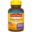 Nature faite Aîné 400 mg Extrait avec vitamine C et zinc, complément alimentaire pour le soutien immunitaire, 60 capsules, 60 jours d'approvisionnement
